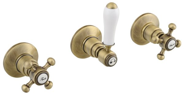Reitano Rubinetteria Reitano Rubinetteria, ANTEA rejtett zuhanycsaptelep, 2 kimenet, bronz, SET305-106