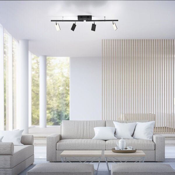Paul Neuhaus modern spot lámpa pure-mira fekete pln6356-18