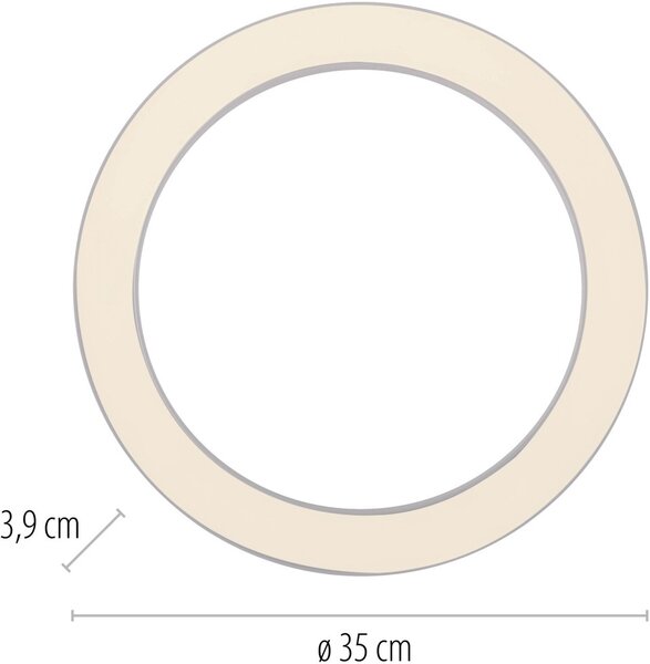 Paul Neuhaus modern mennyezeti lámpa pure lines round fehér pln6310-16