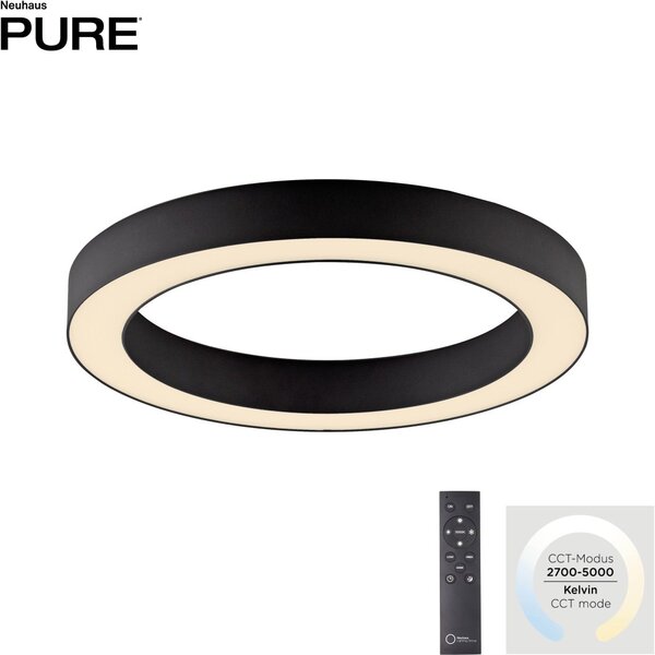 Paul Neuhaus modern mennyezeti lámpa pure lines round grafit pln6310-13
