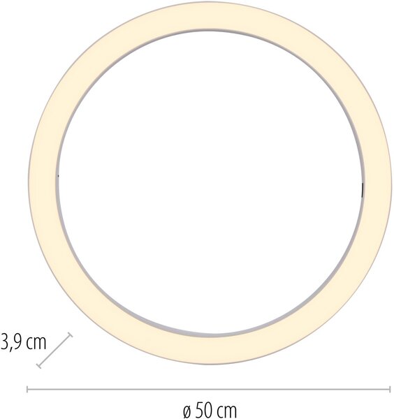 Paul Neuhaus modern mennyezeti lámpa pure lines round fehér pln6309-16