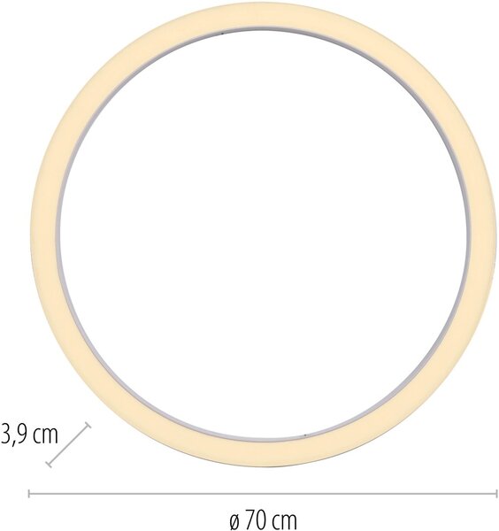 Paul Neuhaus modern mennyezeti lámpa pure lines round fehér pln6306-16