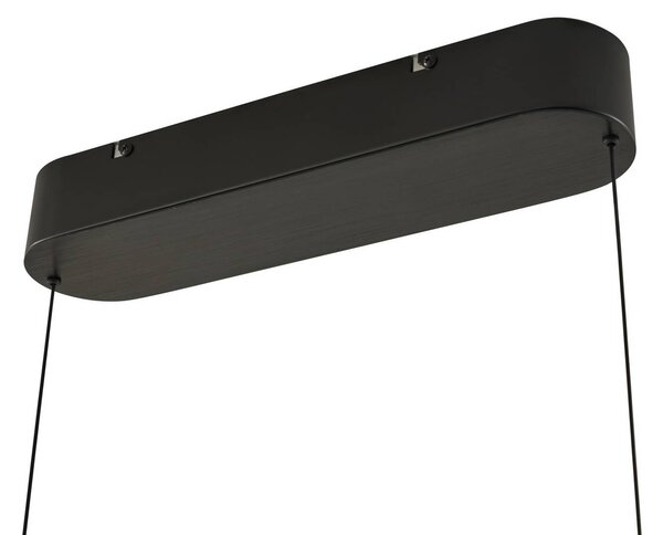 Lucande LED lógó lámpa Arvon, fekete, 117 cm, dimmelhető, CCT, dimmelhető, Fekete, Nappali / Étkező, fém, Modern