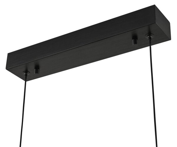 Lucande LED lógó világítás Torven, fekete, CCT, kihúzható, dimmelhető, Fekete, Nappali / Étkező, fém, Modern