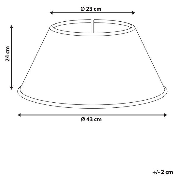 Karácsonyfa alátét HIVER 43 cm Piros