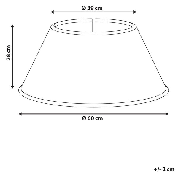 Karácsonyfa alátét GLACE 60 cm Piros