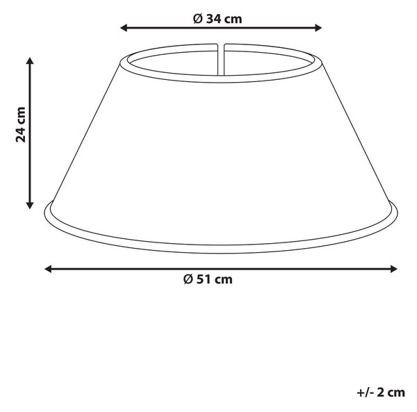 Karácsonyfa alátét HIVER 51 cm Piros