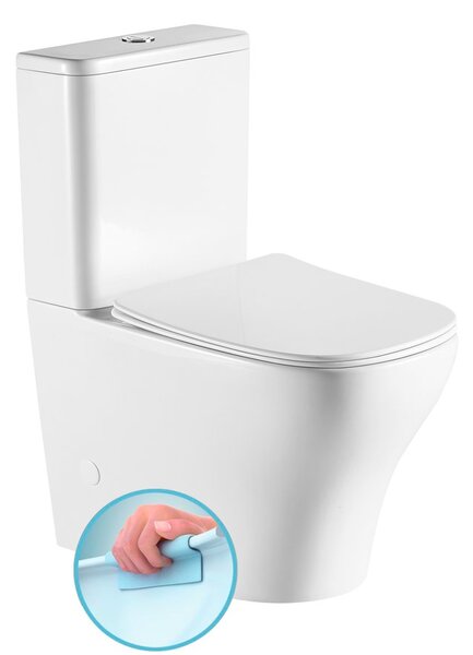Sapho Sapho, BELLO RIMLESS WC kombi csésze tartállyal, alsó/hátsó hulladék