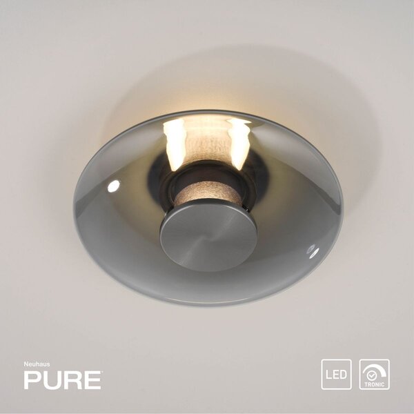 Paul Neuhaus modern fali lámpa pure vitrum szürke pln6082-15
