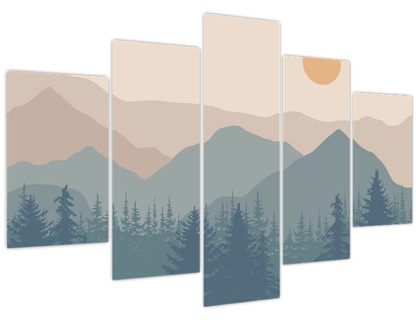 Kép - Türkiz hegység N⁰1 (150x105 cm)