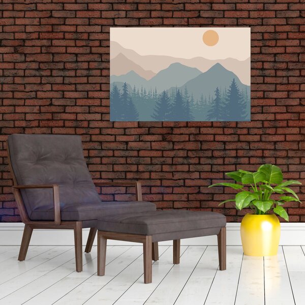 Kép - Türkiz hegység N⁰1 (90x60 cm)