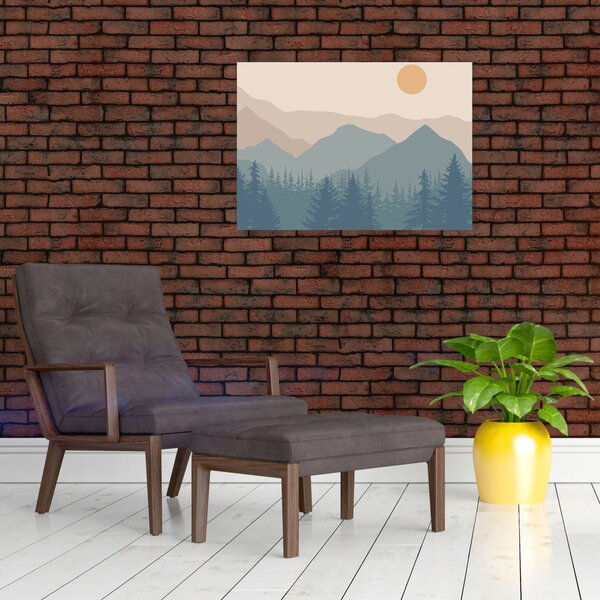 Kép - Türkiz hegység N⁰1 (70x50 cm)