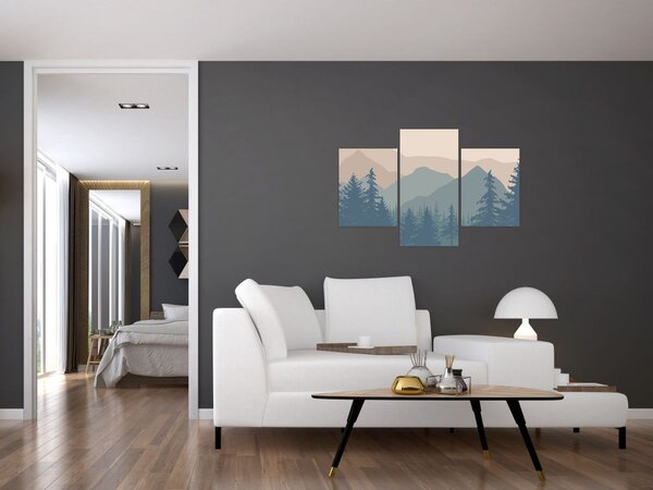 Kép - Türkiz hegység N⁰2 (90x60 cm)