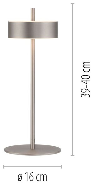 Paul Neuhaus modern asztali lámpa q-rotate alumínium pln4324-95