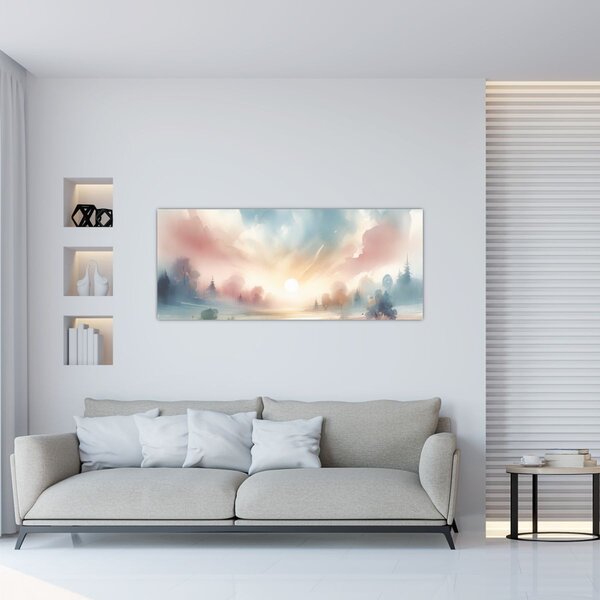 Kép - Elegáns tájkép (120x50 cm)