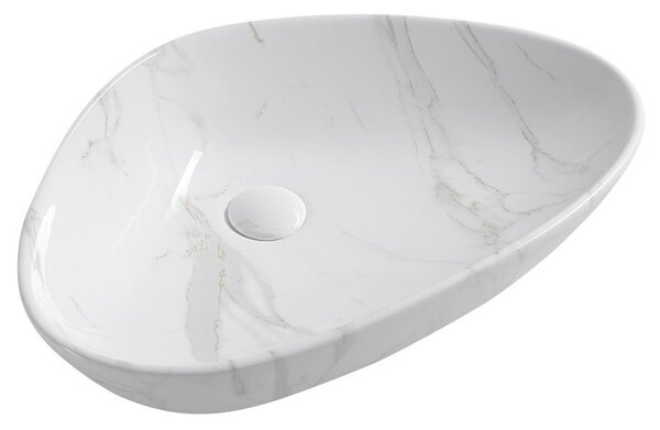Sapho Sapho, DALMA kerámia munkalap mosogató 58,5x39 cm, kő-carrara utánzat, MM217