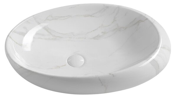 Sapho Sapho, DALMA kerámia mosdókagyló 68x16,5x44 cm, carrara, MM317