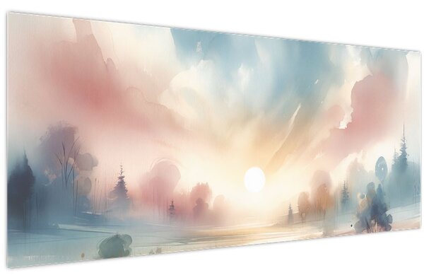 Kép - Elegáns tájkép (120x50 cm)