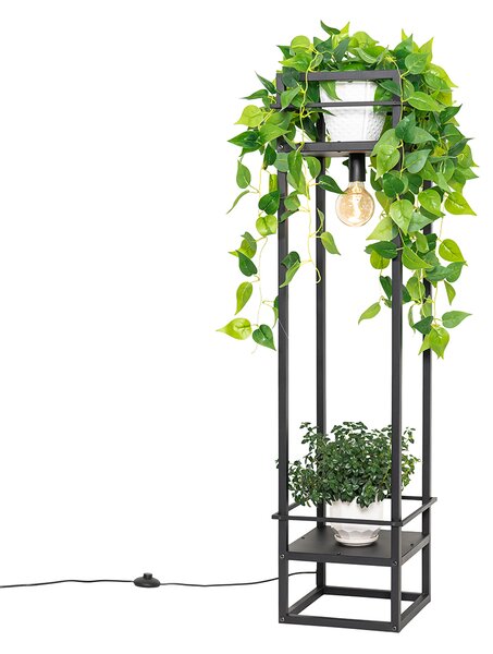 Okos ipari állólámpa fekete, WiFi-vel, G95 - Cage Rack