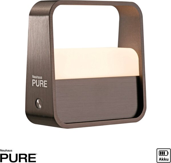 Paul Neuhaus modern asztali lámpa pure go sötétbarna pln4055-34