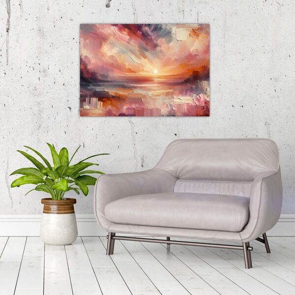 Kép - Festett alkonyat (70x50 cm)