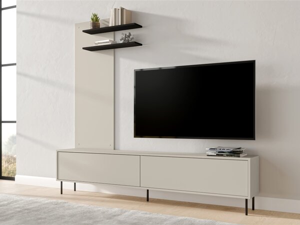 TV-állvány Talsou 106, Laminált forgácslap, 47x200x30cm, Kasmír