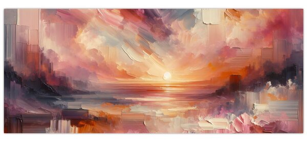 Kép - Festett alkonyat (120x50 cm)