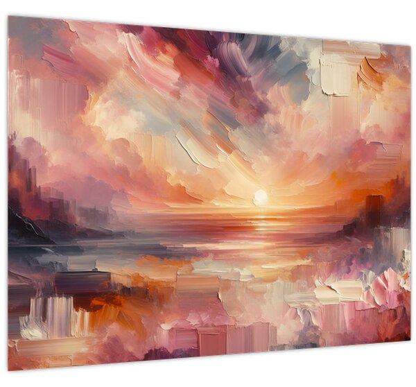 Kép - Festett alkonyat (70x50 cm)
