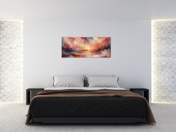 Kép - Festett alkonyat (120x50 cm)