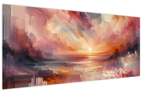 Kép - Festett alkonyat (120x50 cm)