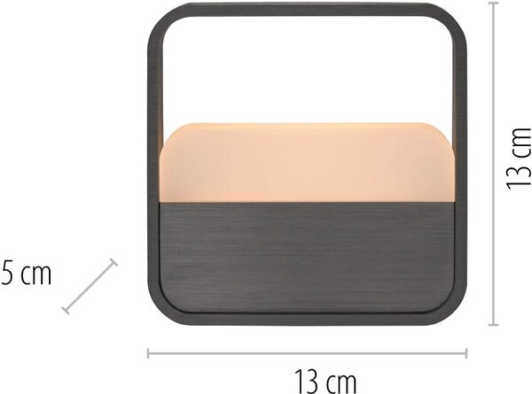 Paul Neuhaus modern asztali lámpa pure go szürke pln4055-15