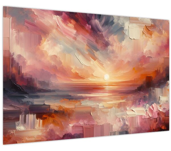 Kép - Festett alkonyat (90x60 cm)