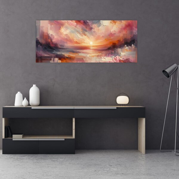 Kép - Festett alkonyat (120x50 cm)
