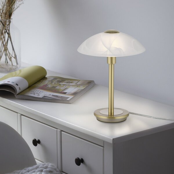 Paul Neuhaus glamour modern asztali lámpa enova barna pln4026-60