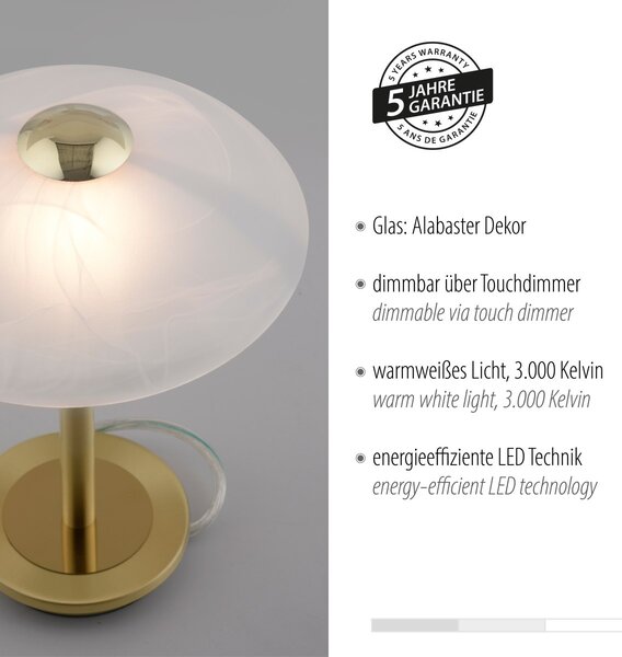 Paul Neuhaus glamour modern asztali lámpa enova barna pln4026-60