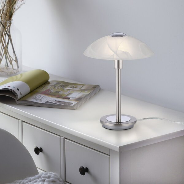 Paul Neuhaus glamour modern asztali lámpa enova ezüst pln4026-55