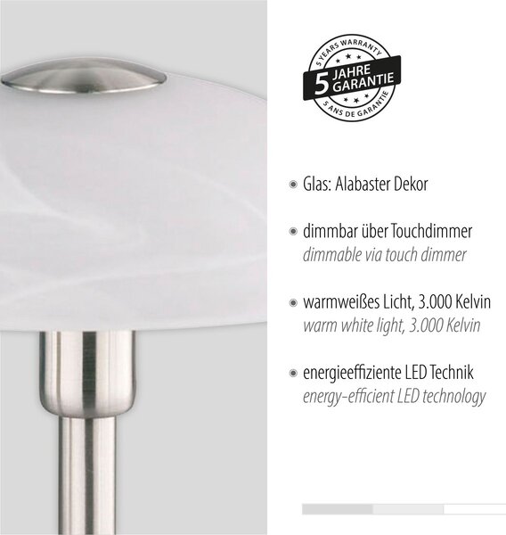 Paul Neuhaus glamour modern asztali lámpa enova ezüst pln4026-55