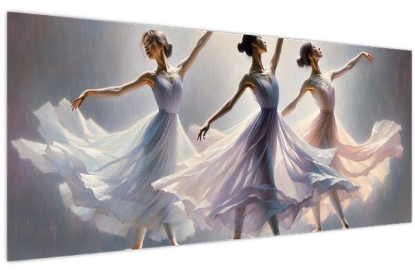 Kép - Három balerina (120x50 cm)