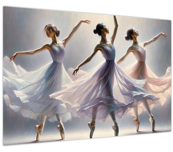 Kép - Három balerina (90x60 cm)