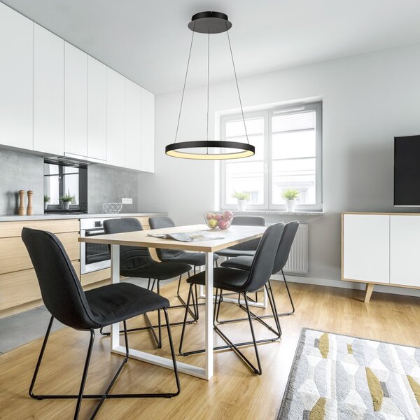 Paul Neuhaus modern függeszték hoop fekete pln2851-18