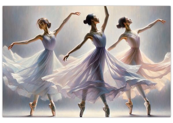 Kép - Három balerina (90x60 cm)