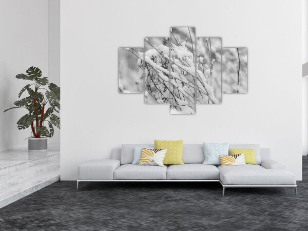 Kép - Havas ágak (150x105 cm)