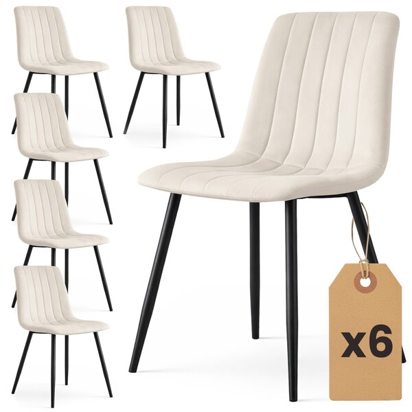 Étkezőszék szett (6 db.) Lingoo (bézs). Akció -17%