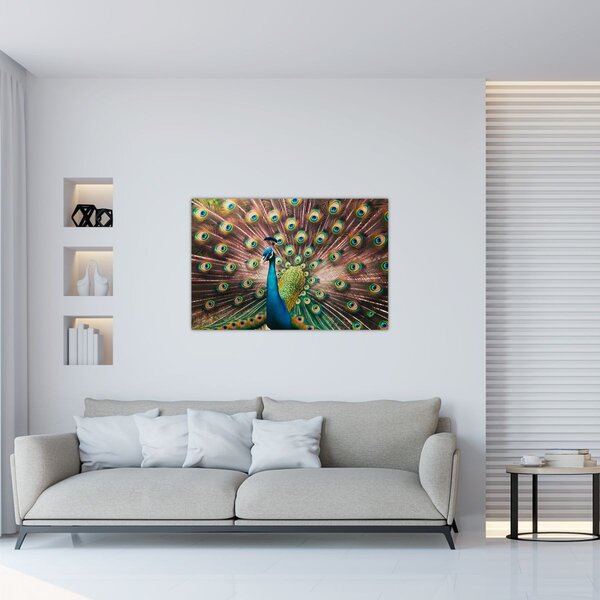 Kép - Páva (90x60 cm)