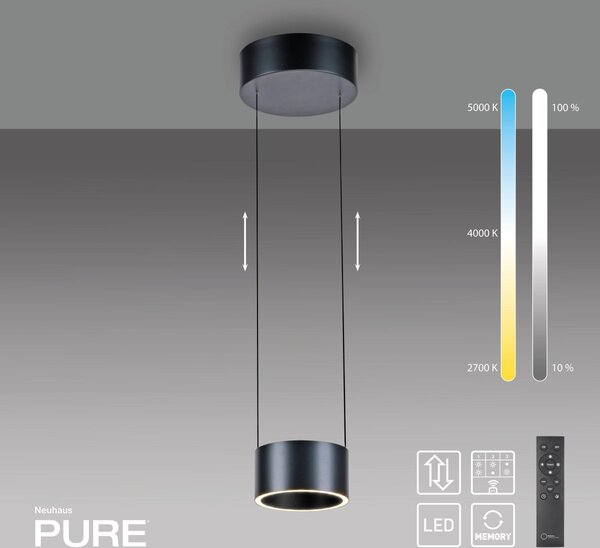 Paul Neuhaus modern függeszték pure clipse szürke pln2471-15