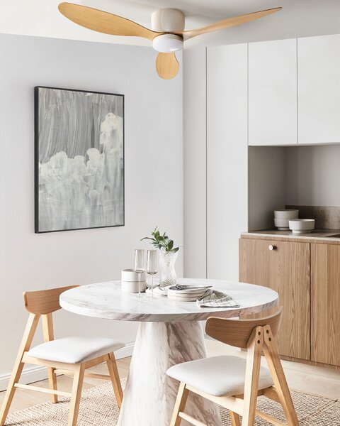 Mennyezeti ventilátor világítással VEMBAR Távirányítóval LED Világosbarna