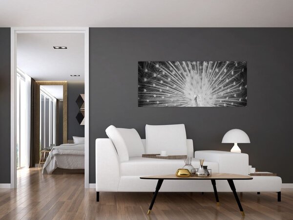 Kép - Fehér páva (120x50 cm)