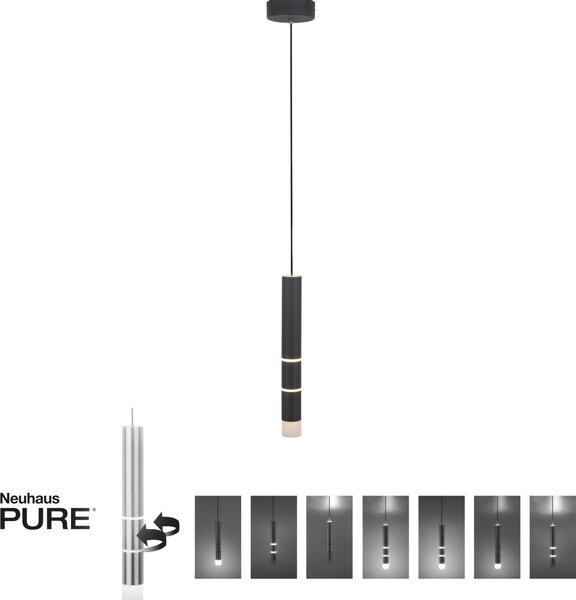Paul Neuhaus modern függeszték pure-vega fekete pln2211-18