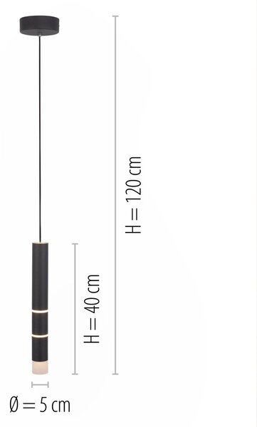 Paul Neuhaus modern függeszték pure-vega fekete pln2211-18