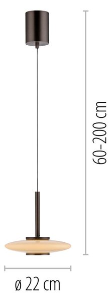 Paul Neuhaus modern függeszték pure vitrum barna ezüst pln2053-34